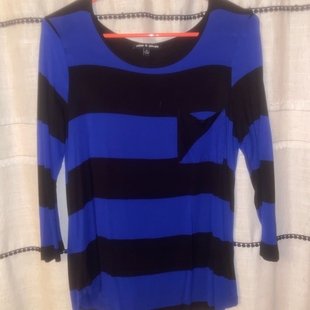 Black and Blue top